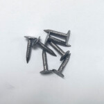 Polished large flat head, smooth shank, diamond point iron clout nail BWG11X3/4” 3.05X19MM