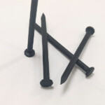 Black phosphide round head fluted shank concrete nail  4.5X76.2MM