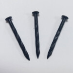 Phosphating black round head twisted shank concrete nail  3.4X40MM