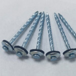 Galvanized screw roofing nails with umbrella washer 4.3x68mm