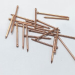 Electroplated copper Brad head smooth shank headless iron nail furniture nails BWG15X1-1/4” 1.8x32MM