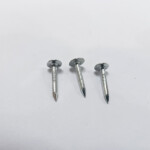 Galvanized large flat head, smooth shank, diamond point iron clout nail BWG10X1” 3.4X25.4MM