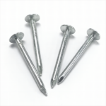 Galvanized large flat head, smooth shank, diamond point iron clout nails BWG11X1-1/2” 3.0X38MM