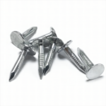 Galvanized large flat head, smooth shank, diamond point iron clout nails BWG11X3/4” 3.0X19MM