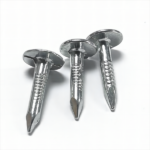 Galvanized large flat head, smooth shank, diamond point iron clout nails BWG11X3/4” 3.0X19MM