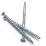 Galvanized White zinc plating Countersunk head Self-drilling Chipboard screw  Fiberboard screw M4.8X60MM
