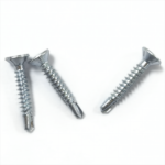 Galvanized White zinc plating Countersunk head With Anti-slip gear Self-drilling Chipboard screw  Fiberboard screw M4.2X25MM