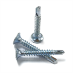 Philips head (PH2)Galvanized White zinc plating fine teeth self drilling Drywall screw #7×1″  3.9x25MM