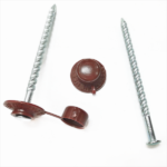 Galvanized screw roofing nails with Plastic cap 4.8x90mm
