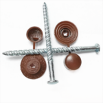 Galvanized screw roofing nails with Plastic cap 4.8x90mm