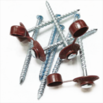 Galvanized screw roofing nails with Plastic cap 4.8x90mm