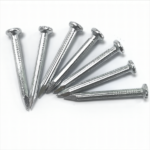 Galvanized round head fluted shank concrete nails  cement nails steel nails 3.6x38MM  3.6×1-1/2″