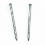 Galvanized ,panhead，spiraling screw shank, diamond point iron nails  screw nails   3.5X76.2MM