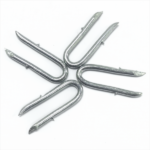 Galvanized barbed U Type nails  Fence staples(BWG9 x2”  3.76X50MM)