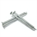 Galvanized round head fluted shank concrete nails  cement nails steel nails 4.2x75MM 3″