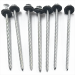 Galvanized screw roofing nails with umbrella washer 4x115mm
