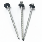 Galvanized screw roofing nails with umbrella washer 4x115mm